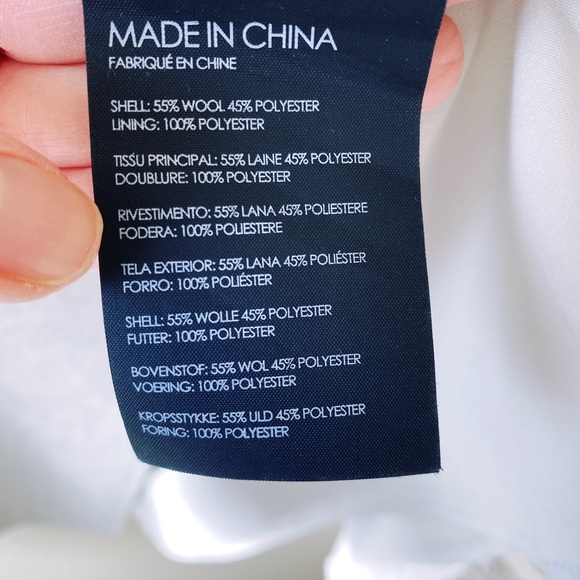 CLUB MONACO Heather Grey Wool skirt Size 00 - Picture 6 of 6